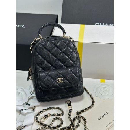 샤넬 24 크루즈 캐비어 탑핸들 백팩