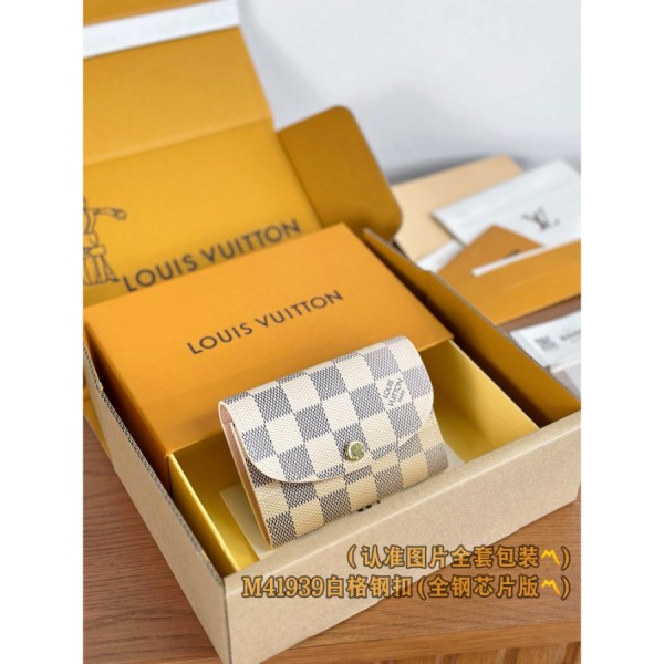 루이비통 로잘리 코인 퍼스 다미에 아주르