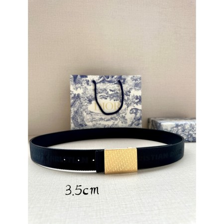 디올 오블리크 양면 벨트 3.5cm