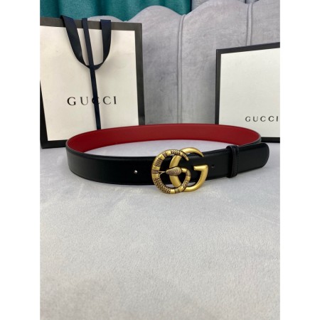 구찌 더블 G 스네이크 버클 벨트 4cm