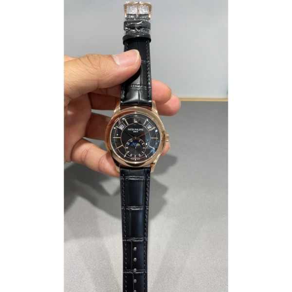 파텍필립 컴플리케이션 애뉴얼 캘린더 문페이즈 블랙 40mm