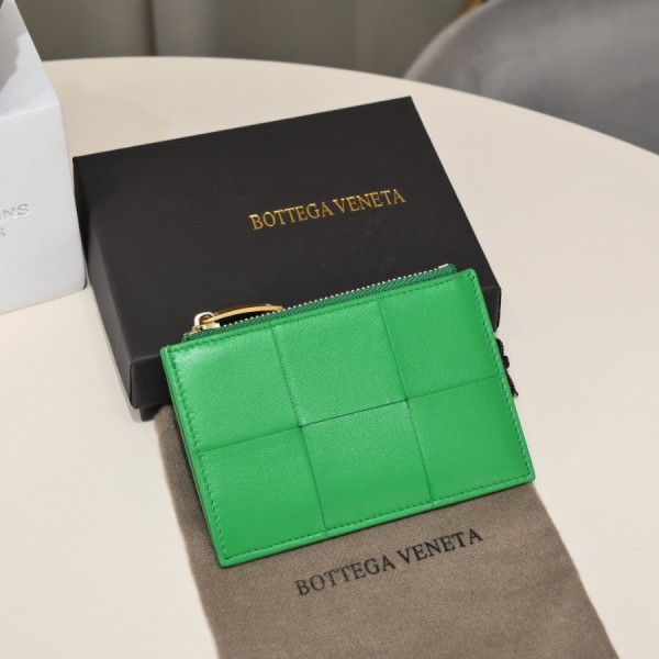 보테가베네타 패러킷 인트레치아토 지퍼 카드 케이스