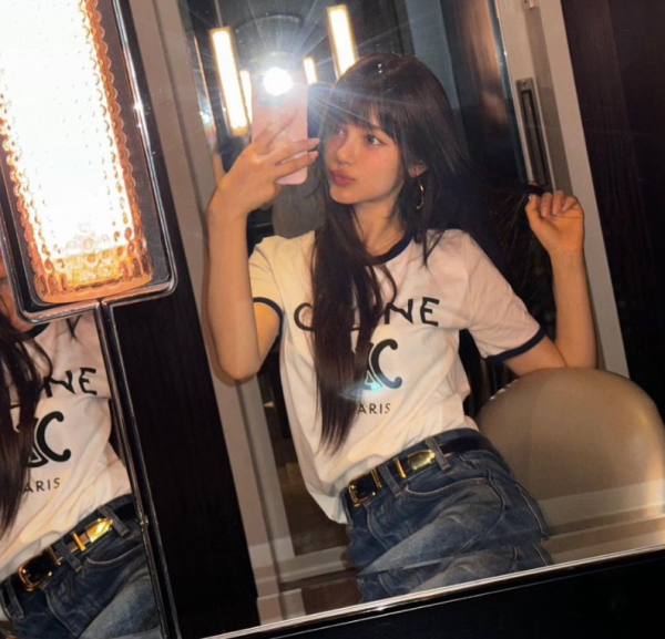 셀린느 웨스턴 벨트 2.5cm