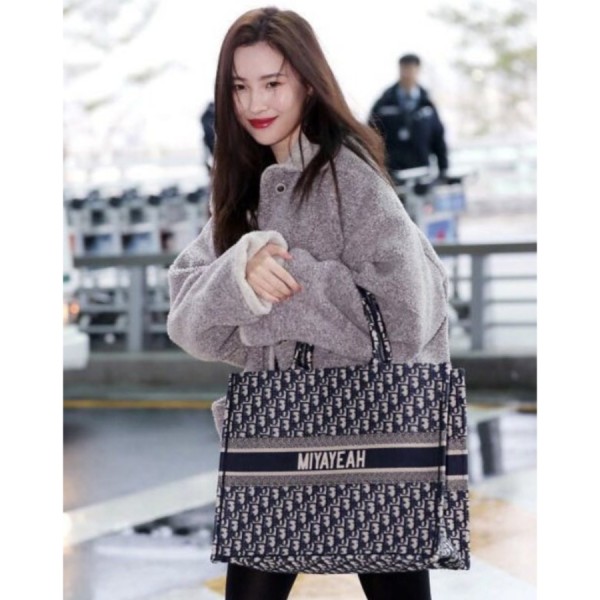 디올 북 토트백 라지