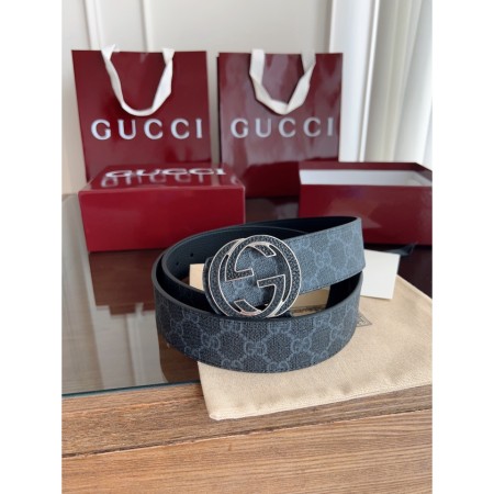 구찌 인터로킹 G 버클 리버서블 벨트 4CM