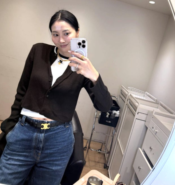 셀린느 트리오페 벨트 2.5CM