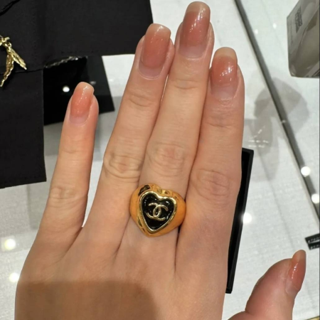 샤넬 cc 로고 하트 반지