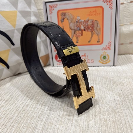 에르메스 남자 가죽 벨트 3.8cm