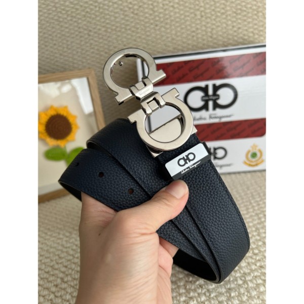 페레가모 간치니 가죽 벨트 3.5cm