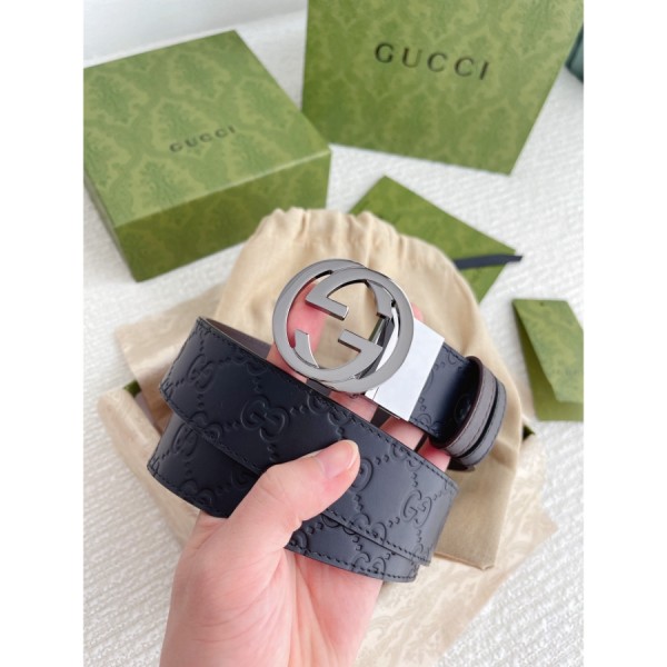 구찌 인터로킹 G 버클 벨트