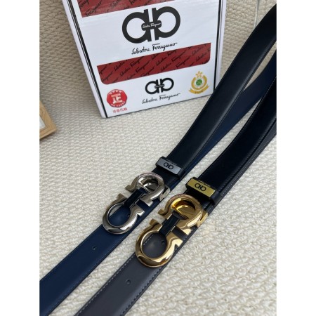 페레가모 간치니 가죽 벨트 3.5cm