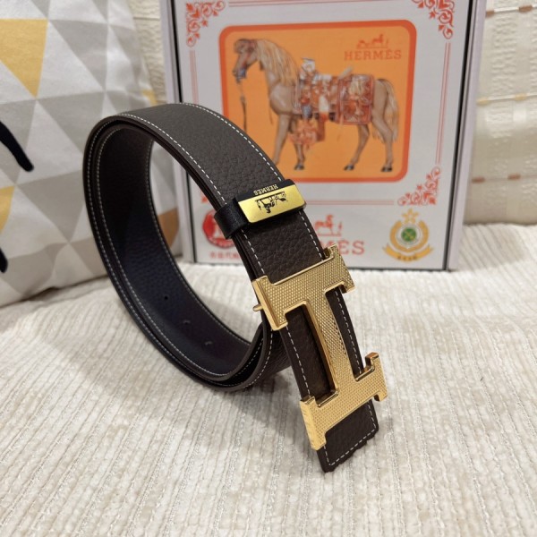 에르메스 H 버클 남자 벨트 3.8CM