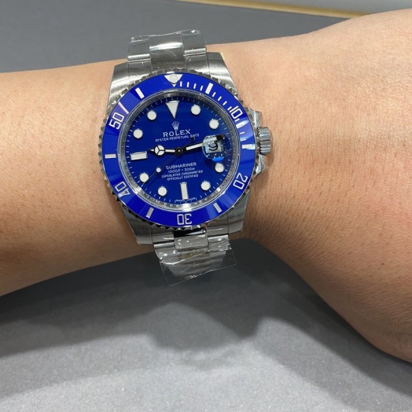 롤렉스 서브마리너 블루 실버  40MM