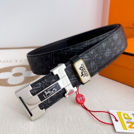 에르메스 H 버클 남자 벨트 38MM