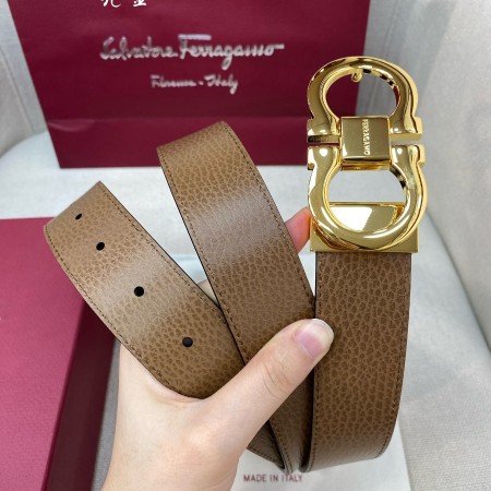 페레가모 리버서블 남자 가죽 벨트 35MM