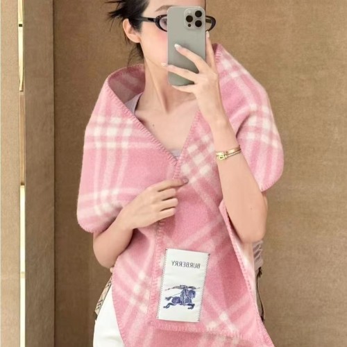 버버리 체크 울 스카프