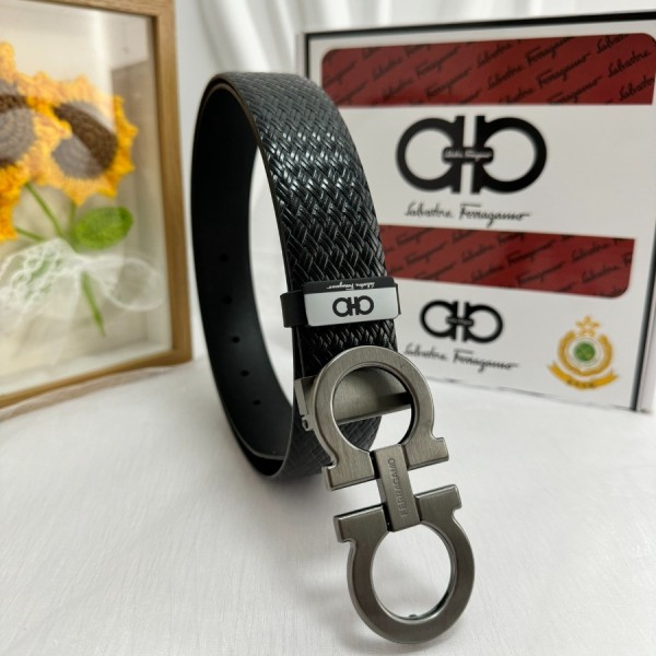 페레가모 간치니 캐주얼 벨트 35MM