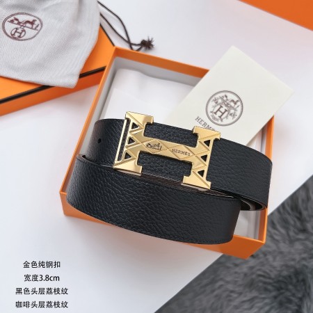 에르메스 H 버클 남자 벨트 38MM