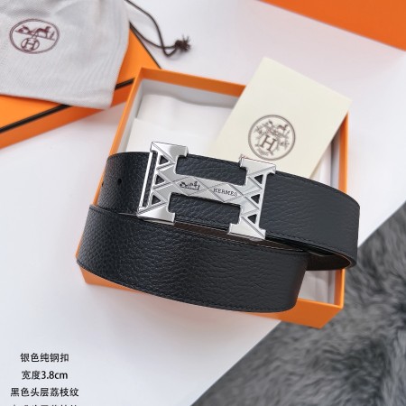 에르메스 H 버클 남자 벨트 38MM